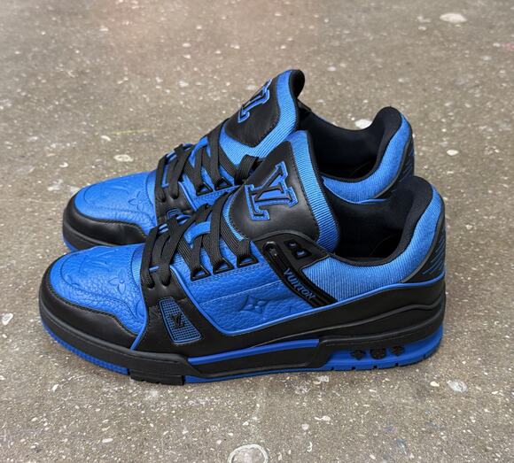 Louis Vuitton Other - Louis Vuitton Trainer Blue/Black Monogram Sneakers